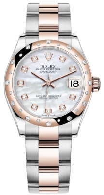 Buy this new Rolex Datejust 31mm Stainless Steel and Rose Gold 278341rbr MOP Diamond Oyster ladies watch for the discount price of £16,700.00. UK Retailer.