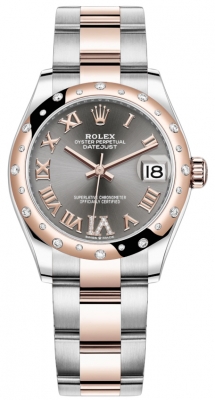Rolex Datejust 31mm Stainless Steel and Rose Gold 278341rbr Rhodium VI Roman Oyster watch