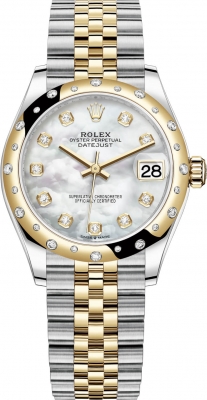 Rolex Datejust 31mm Stainless Steel and Yellow Gold 278343rbr MOP Diamond Jubilee watch