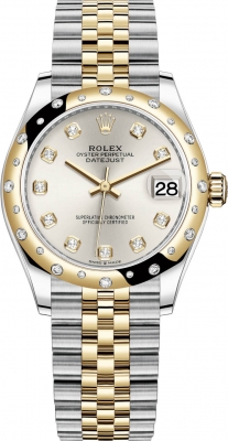 Rolex Datejust 31mm Stainless Steel and Yellow Gold 278343rbr Silver Diamond Jubilee watch