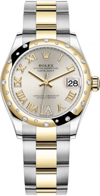 Buy this new Rolex Datejust 31mm Stainless Steel and Yellow Gold 278343rbr Silver VI Roman Oyster ladies watch for the discount price of £15,500.00. UK Retailer.