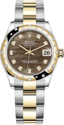 Rolex Datejust 31mm Stainless Steel and Yellow Gold 278343rbr Champagne Index Oyster watch