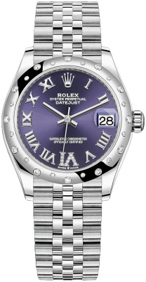 Rolex Datejust 31mm Stainless Steel 278344rbr Aubergine VI Jubilee watch