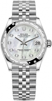 Buy this new Rolex Datejust 31mm Stainless Steel 278344rbr MOP Diamond Jubilee ladies watch for the discount price of £14,900.00. UK Retailer.