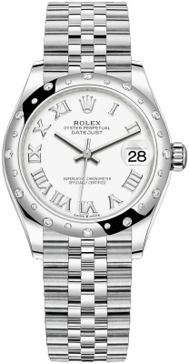 Buy this new Rolex Datejust 31mm Stainless Steel 278344rbr White Roman Jubilee ladies watch for the discount price of £12,400.00. UK Retailer.