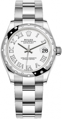 Buy this new Rolex Datejust 31mm Stainless Steel 278344rbr White Roman Oyster ladies watch for the discount price of £12,100.00. UK Retailer.