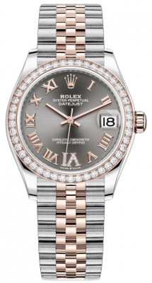 Rolex Datejust 31mm Stainless Steel and Rose Gold 278381rbr Rhodium VI Roman Jubilee watch