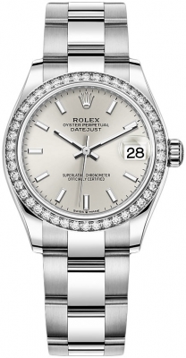 Buy this new Rolex Datejust 31mm Stainless Steel 278384rbr Silver Index Oyster ladies watch for the discount price of £15,600.00. UK Retailer.