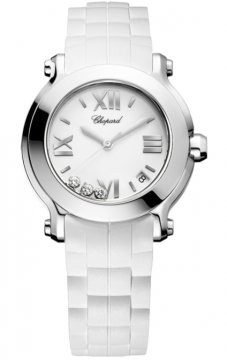 Buy this new Chopard Happy Sport Round Quartz 36mm 278475-3016 ladies watch for the discount price of &pound;3,352.00. UK Retailer.