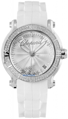 Buy this new Chopard Happy Sport Round Quartz 36mm 278551-3003 ladies watch for the discount price of £9,860.00. UK Retailer.