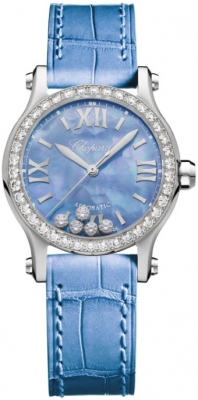 Buy this new Chopard Happy Sport Automatic 30mm 278573-3010 ladies watch for the discount price of £12,070.00. UK Retailer.