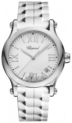 Buy this new Chopard Happy Sport Round Quartz 36mm 278582-3001 ladies watch for the discount price of £5,166.00. UK Retailer.