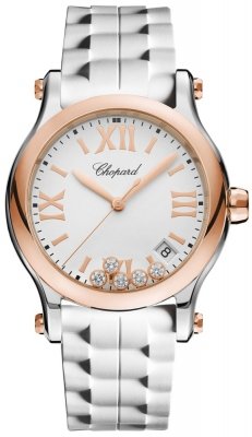 Buy this new Chopard Happy Sport Round Quartz 36mm 278582-6001 ladies watch for the discount price of £6,400.00. UK Retailer.