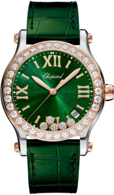 Buy this new Chopard Happy Sport Round Quartz 36mm 278582-6007 ladies watch for the discount price of £15,555.00. UK Retailer.