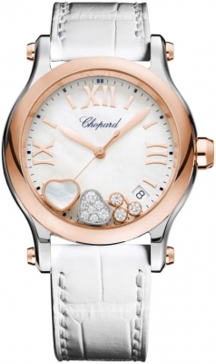 Buy this new Chopard Happy Sport Round Quartz 36mm 278582-6009 ladies watch for the discount price of £7,607.00. UK Retailer.