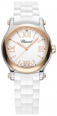 Buy this new Chopard Happy Sport Round Quartz 30mm 278590-6001 ladies watch for the discount price of £4,828.00. UK Retailer.