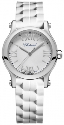 Buy this new Chopard Happy Sport Round Quartz 30mm 278590-3001 ladies watch for the discount price of £3,731.00. UK Retailer.