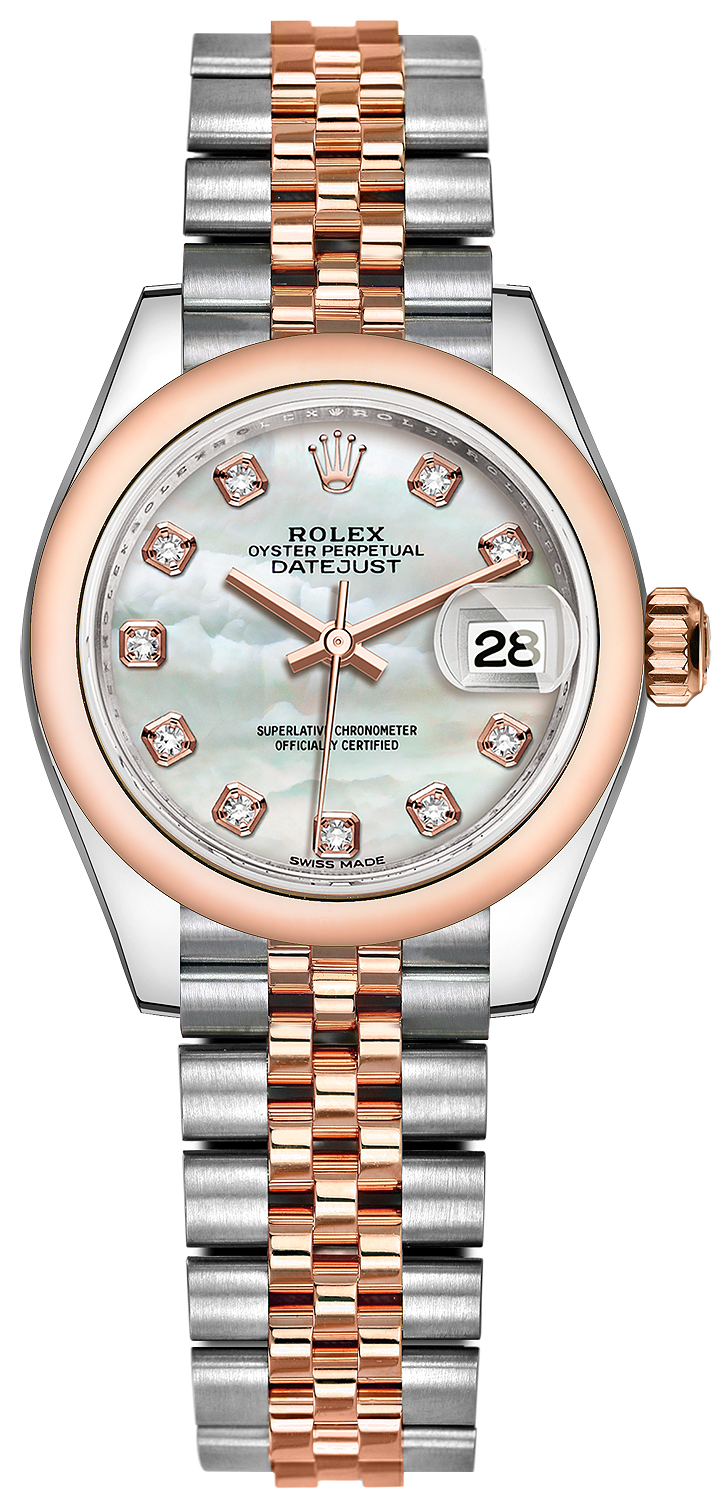 Buy this new Rolex Lady Datejust 28mm Stainless Steel and Everose 