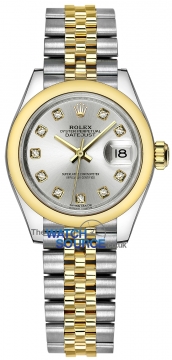 Rolex Lady Datejust 28mm Stainless Steel and Yellow Gold 279163 Silver Diamond Jubilee watch