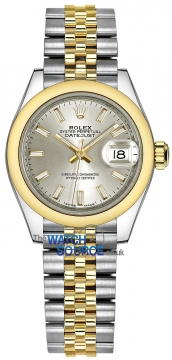 Rolex Lady Datejust 28mm Stainless Steel and Yellow Gold 279163 Silver Index Jubilee watch