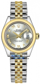 Rolex Lady Datejust 28mm Stainless Steel and Yellow Gold 279163 Silver Roman Jubilee watch