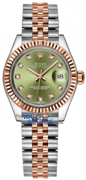 Rolex Lady Datejust 28mm Stainless Steel and Yellow Gold 279173 Champagne 17 Diamond Jubilee watch
