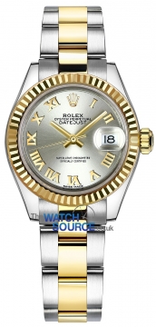 Buy this new Rolex Lady Datejust 28mm Stainless Steel and Yellow Gold 279173 Silver Roman Oyster ladies watch for the discount price of £9,800.00. UK Retailer.