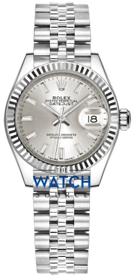 Buy this new Rolex Lady Datejust 28mm Stainless Steel 279174 Silver Index Jubilee ladies watch for the discount price of £8,700.00. UK Retailer.