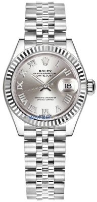 Rolex Lady Datejust 28mm Stainless Steel 279174 Silver Roman Jubilee watch