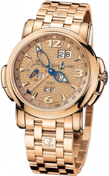 Buy this new Ulysse Nardin GMT +/- Perpetual 42mm 322-66-8 mens watch for the discount price of &pound;43,129.00. UK Retailer.