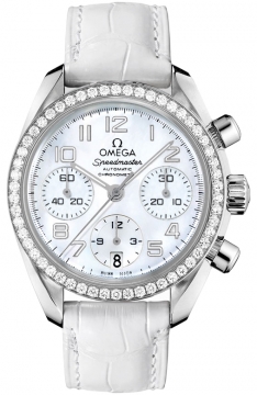 Buy this new Omega Speedmaster Lady Chronograph 38mm 324.18.38.40.05.001 ladies watch for the discount price of £6,984.00. UK Retailer.