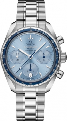 Buy this new Omega Speedmaster Co-Axial Chronograph 38mm 324.30.38.50.03.001 ladies watch for the discount price of £4,450.00. UK Retailer.