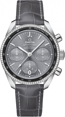 Buy this new Omega Speedmaster Co-Axial Chronograph 38mm 324.38.38.50.06.001 ladies watch for the discount price of £7,304.00. UK Retailer.