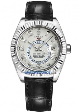 Buy this new Rolex Sky Dweller 42mm 326139 Ivory Roman mens watch for the discount price of &pound;29,000.00. UK Retailer.