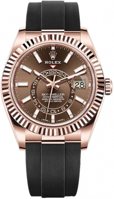 Buy this new Rolex Sky Dweller 42mm 326235 Chocolate Index mens watch for the discount price of £49,210.00. UK Retailer.