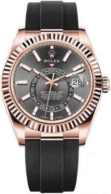 Buy this new Rolex Sky Dweller 42mm 326235 Dark Rhodium Index mens watch for the discount price of £49,210.00. UK Retailer.