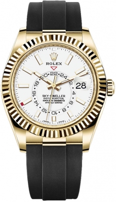 Buy this new Rolex Sky Dweller 42mm 326238 White Index mens watch for the discount price of £45,000.00. UK Retailer.