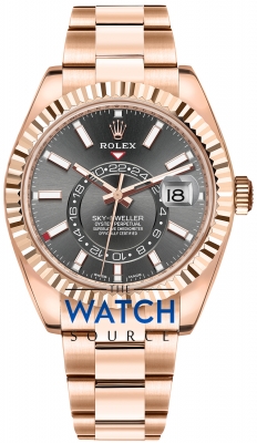 Buy this new Rolex Sky Dweller 42mm 326935 Rhodium Index mens watch for the discount price of £60,000.00. UK Retailer.