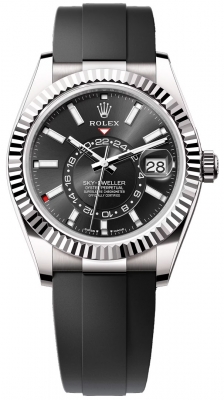 Rolex Sky Dweller 42mm 336239 Black Oysterflex watch