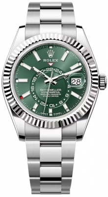 Rolex Sky Dweller 42mm 336934 Green Oyster watch
