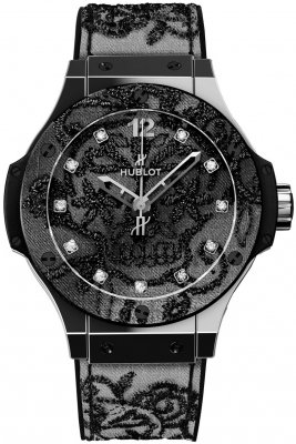 Buy this new Hublot Big Bang Broderie 41mm 343.SS.6570.NR.BSK16 midsize watch for the discount price of £8,075.00. UK Retailer.