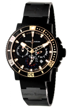 Buy this new Ulysse Nardin Maxi Marine Diver Black Sea Chronograph 353-95LE-3C BIG UNIT mens watch for the discount price of £11,225.00. UK Retailer.