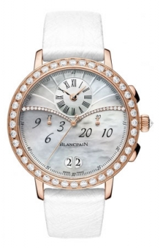 Buy this new Blancpain Ladies Chronograph Flyback Grande Date 3626-2954-58a ladies watch for the discount price of £35,640.00. UK Retailer.