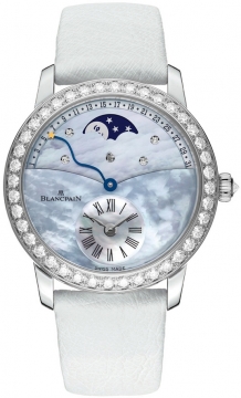 Buy this new Blancpain Ladies Retrograde Calendar Moonphase 3653-1954L-58b ladies watch for the discount price of £36,344.00. UK Retailer.