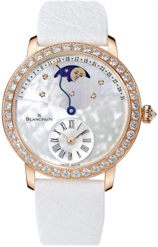 Buy this new Blancpain Ladies Retrograde Calendar Moonphase 3653-2954-58b ladies watch for the discount price of £33,528.00. UK Retailer.