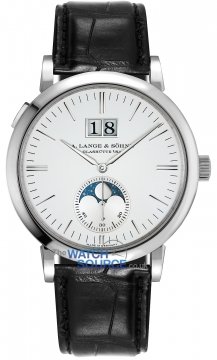 Buy this new A. Lange & Sohne Saxonia Moon Phase 40mm 384.026 mens watch for the discount price of £26,550.00. UK Retailer.