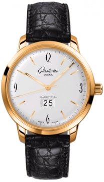 Buy this new Glashutte Original Senator Sixties Panorama Date 39-47-01-01-04 mens watch for the discount price of £13,175.00. UK Retailer.