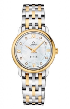 Buy this new Omega De Ville Prestige 27.4mm 424.20.27.60.55.001 ladies watch for the discount price of £4,527.00. UK Retailer.