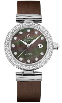 Buy this new Omega De Ville Ladymatic 34mm 425.37.34.20.57.004 ladies watch for the discount price of £11,970.00. UK Retailer.