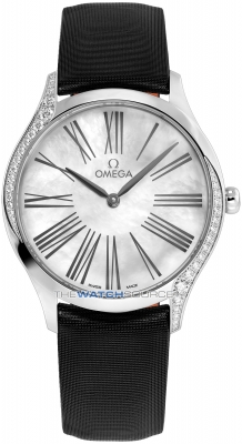 Buy this new Omega De Ville Tresor Quartz 36mm 428.17.36.60.05.001 ladies watch for the discount price of £4,488.00. UK Retailer.